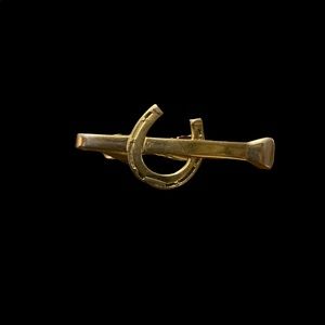 Vintage Hickory signed horseshoe tie clip 203